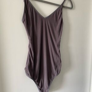 Aritzia Grey Bodysuit